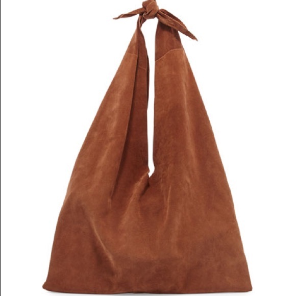The Row Handbags - The Row Bindle Knot Suede Bag